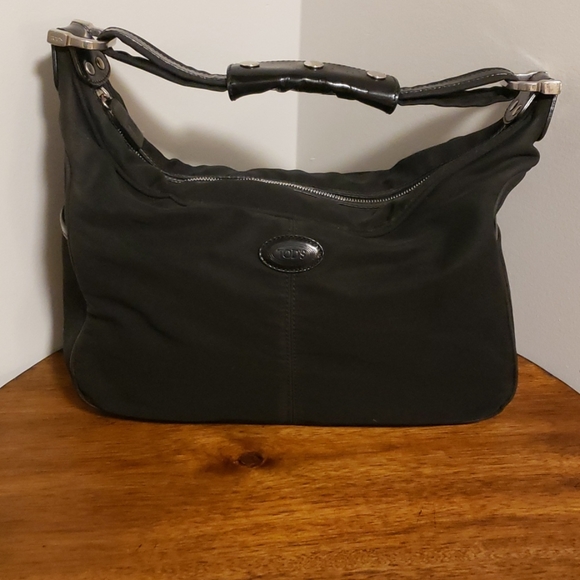 Tod's Handbags - Tod’s Miky Black Nylon Shoulder Bag